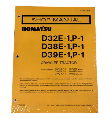 Komatsu d32e d32p d38e - komatsu, d38e-1