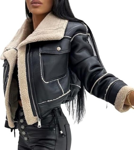 Giacca pelle donna - in,