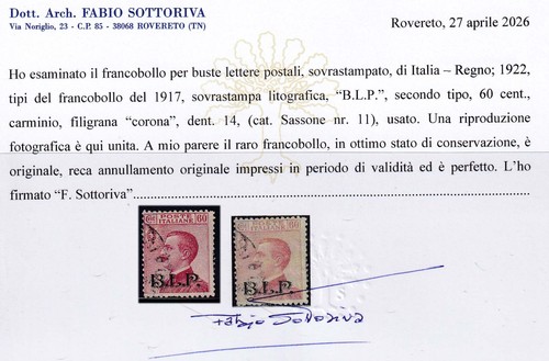Ab065 regno italia blp - regno,