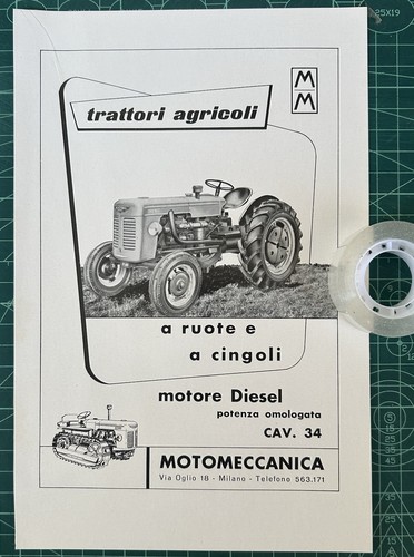 Rara pubblicità trattori - rara,