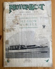 MotorBoat magazine January 1934 Vintage Motor Boating Ads Schematics Photos
