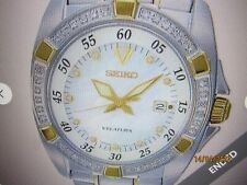 OROLOGIO SEIKO VELATURA DONNA S/S ORIGINALE JAPAN SNDA20 NUOVO