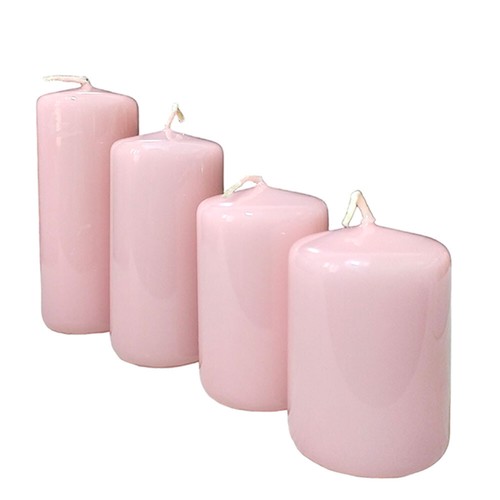 Set candele cilindro rosa - set, a