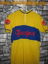 #Vintage Cycling Jersey wool Maglia Ciclismo Bici Peugeot    '70s Eroica