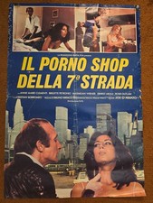 Manifesto originale 1979 Film erotico Il Porno Shop della Settima Strada