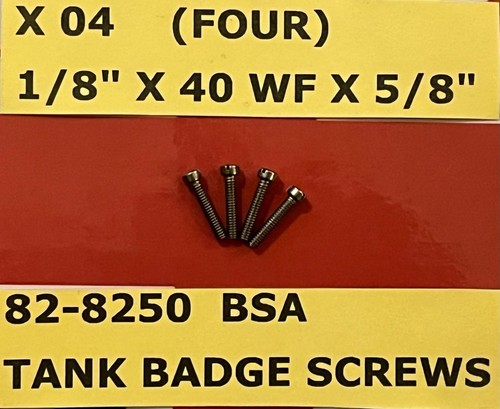Bsa 8250 tank badge - tank, screws