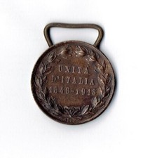 MEDAGLIA IN BRONZO PRIMA GUERRA MONDIALE-UNITA' D'ITALIA 1848-1918 - MARIO NELLI