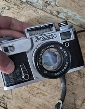 Fotocamera vintage Kiev 4 /  obiettivo Helios-103 53mm f/1.8 – URSS – custodia