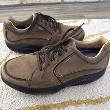Scarpe da passeggio MBT Fanaka GTX da uomo 11 in pelle marrone Gore-Tex a dondolo