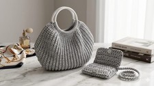 Borsa mano all uncinetto - a,