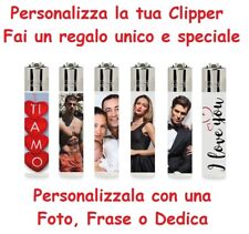 Accendino CLIPPER personalizzato con FOTO - FRASE - DEDICA - NOME
