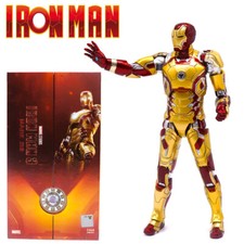 ZD Toys Avengers IRON MAN Mark XLII MK42 Modellino 7" Espositore Collezione