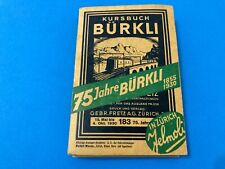 GUIDA ORARI TRENI SVIZZERA BURKLI'S REISEBEGLEITER FUR DIE SCHWEIZ BURKLI 1930.