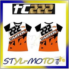 T-SHIRT DA DONNA UFFICIALE 2017 TONY CAIROLI 222 MTK RACING MOTO GP TG L