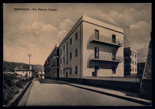 Cartolina randazzo via - cartolina,
