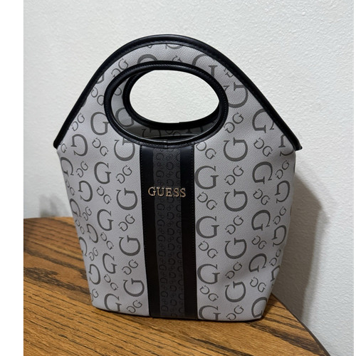 Guess gray black logo top - guess,