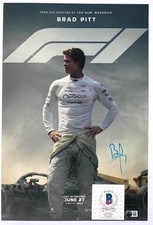 FOTO POSTER 12X18 FIRMATA BRAD PITT F1 FORMULA ONE 1 RACING IL FILM SONNY BAS