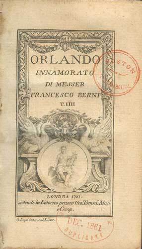 Orlando innamorato volume - , 4