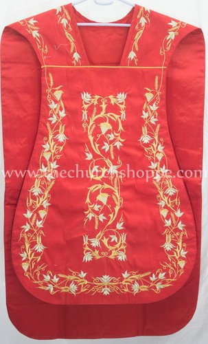 Rosso romana casula - romana, fiddleback