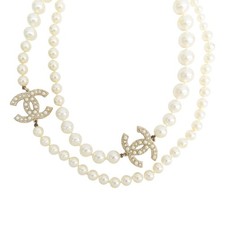 Collana lunga CHANEL CC logo