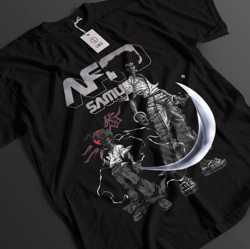 Shirt anime afro samurai - t-shirt,