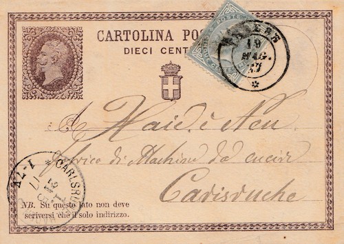 Italia 1877 cartolina - cartolina, varese