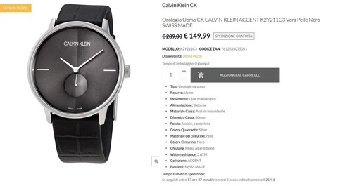 Calvin klein accent k2y211c3 - calvin,