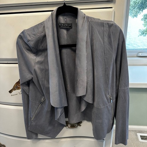 Cardigan giacca ecopelle