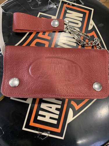 Vanson leather trucker wallet - leather,