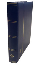 Classificatore francobolli Leuchtturm 32 pagine/64 facc. A4 Blu con divisorio