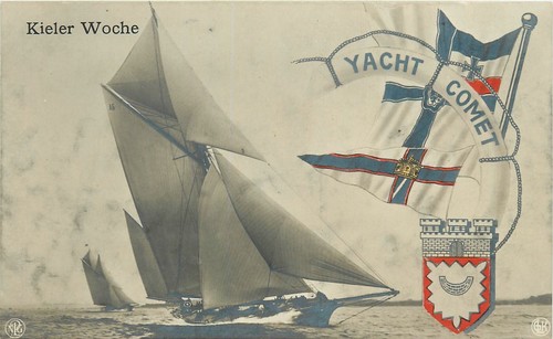 Germania 1910 yacht recing - germania, c-1910