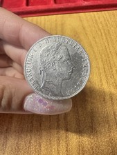 MONETA AUSTRIA FRANCESCO GIUSEPPE I 1 FIORINO 1858 12,34 gr ARGENTO 900 SS