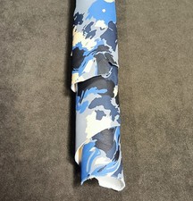 VERA PELLE OVINO STAMPA MIMETICA CAMUFLAGE CONCIA FREE METAL PELLETTERIA HOBBY