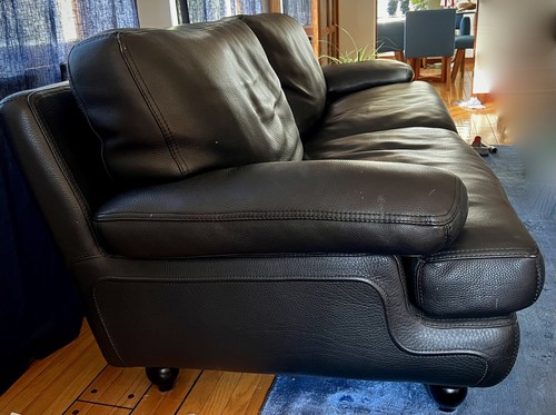 Roche bobois leather sofa - leather,