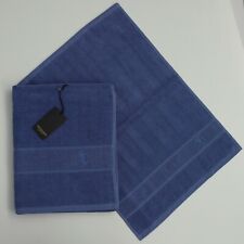 TRUSSARDI HOME SET SPUGNE 2 PEZZI "PROSPERO BLU" PURO COTONE