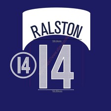 2004 USA Away Name Set Ralston #14 Heat Transfer Patch Fan Made Soccer Iron-on