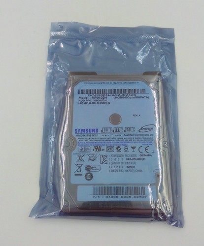 Disco rigido samsung 40g - disco,