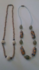 lotto 2 collane vintage etniche