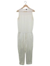 DEHA Langer Jumpsuit Donna Pantalone Taglia IT 38 bianco stile casual