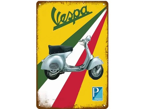 Targa latta vespa retrò - latta,
