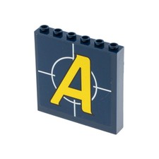 1x Pannelli Lego 1x6x5 Blu