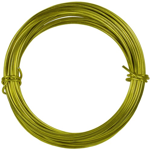 Filo alluminio tondo giallo 2 - alluminio,