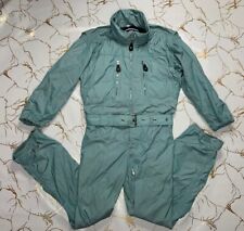 Tuta Jet Set Vintage Sci Neve Cintura Full Zip Colore Tiffany Taglia 2 Medium