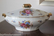 GRANDE ZUPPIERA ANTICA IN CERAMICA h 20 cm - LEGUMIERA - VECCHIO CENTROTAVOLA