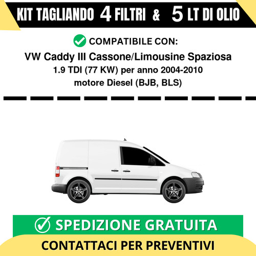 Tagliando per caddy iii - vw,