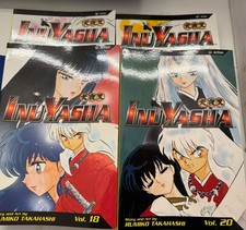 Inuyasha Rumiko Takahashi (Viz) Vol #15, 16, 18, 20 prima stampa - quasi nuovo