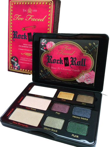 Too faced rock - faced, n