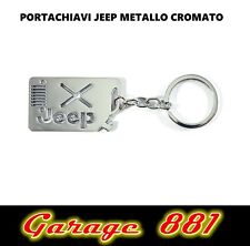 PORTACHIAVI JEEP A FORMA TANICA IN METALLO CROMATO