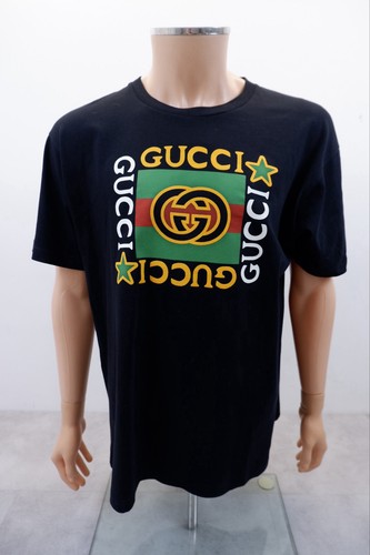 Shirt gucci uomo stampa logo - t-shirt,
