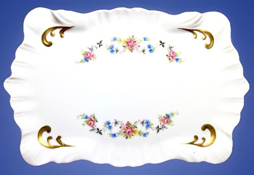 Vtg bone china sandwich tray - sandwich,